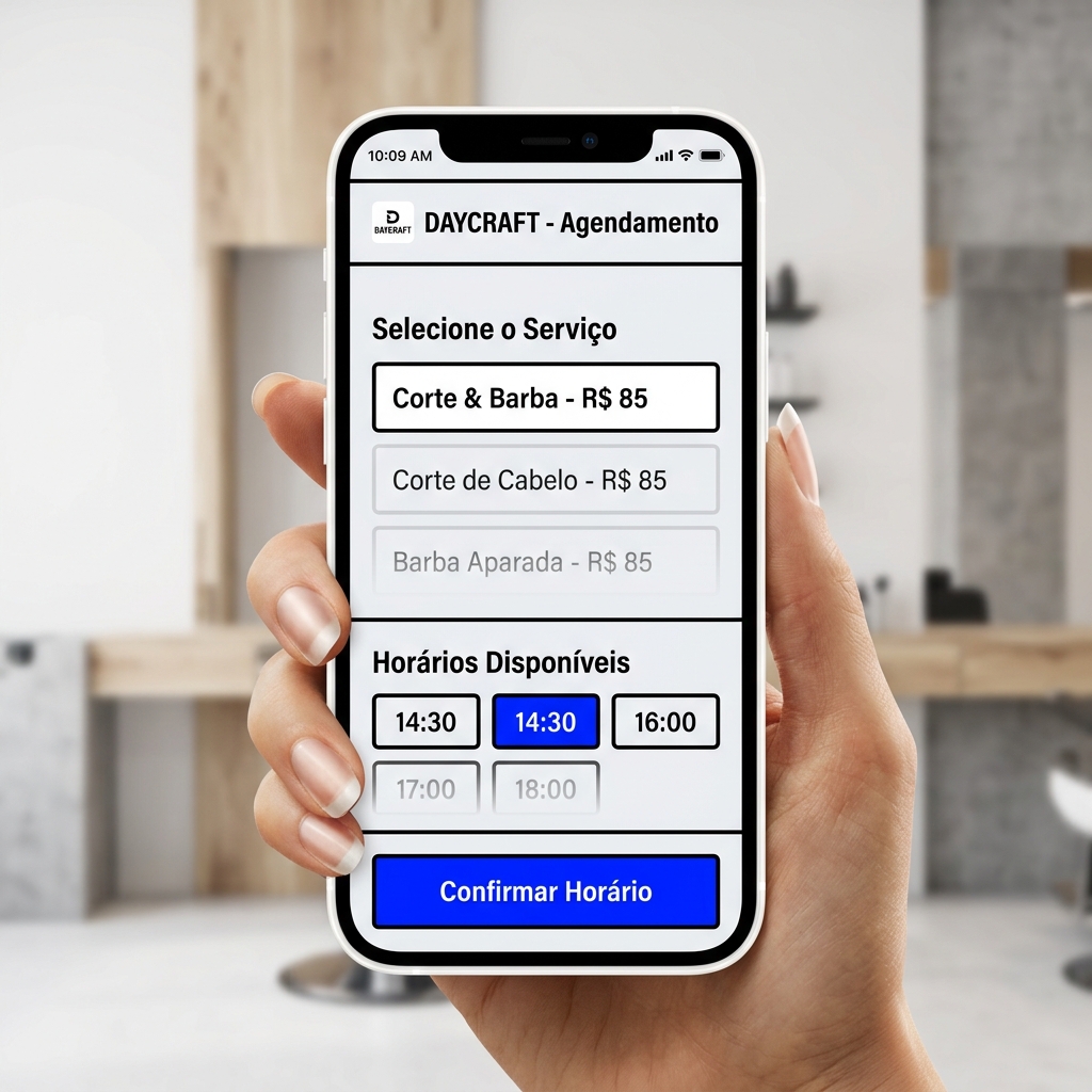 Interface de Agendamento Cliente DayCraft