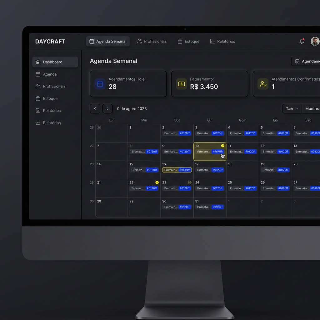 Painel de Agendamentos DayCraft